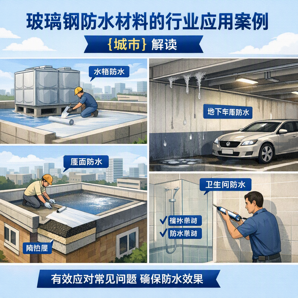玻璃钢防水材料的行业应用案例，合肥解读